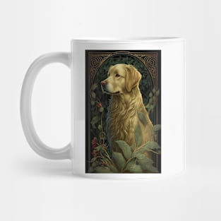 Golden Retriever - Art Nouveau Style Mug